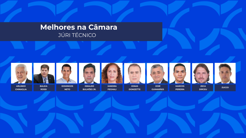 Melhores da Câmara por análise do júri técnico do Prêmio Congresso em Foco 2025.