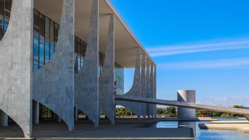 Fachada do Palácio do Planalto.