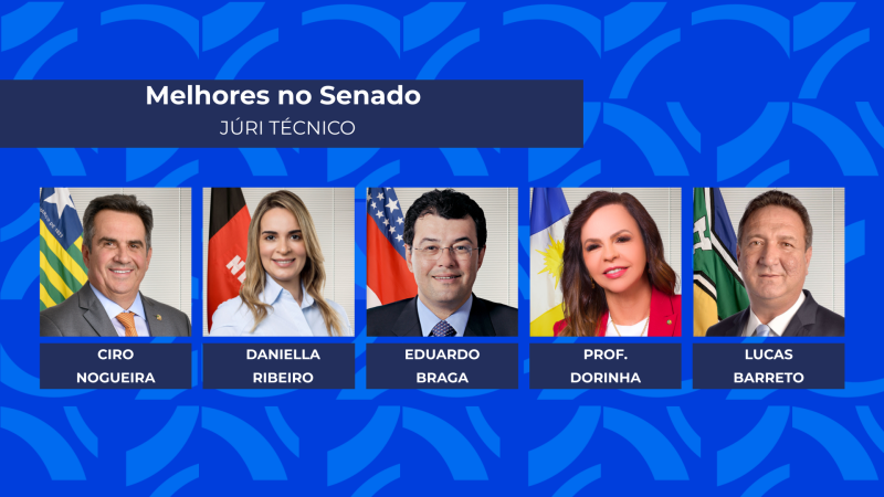 Melhores do Senado por análise do júri técnico do Prêmio Congresso em Foco 2025.