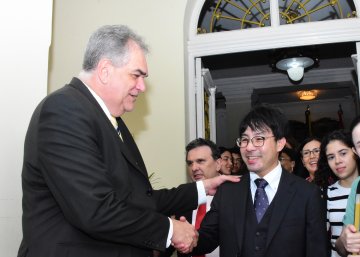 Foto da visita de alunos ao tribunal