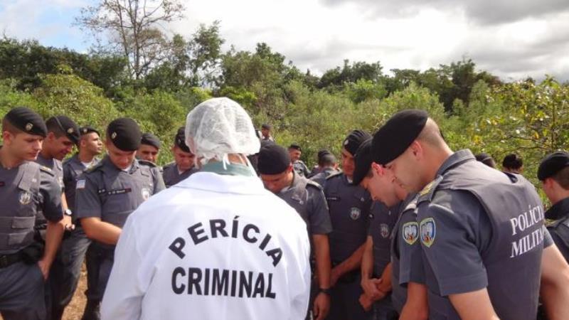 Perícia criminal em atuação no Espírito Santo.