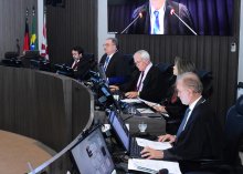 Foto do Pleno durante a votação