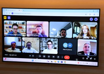 Print do frame da reunião virtual