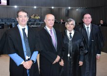 Foto dos desembargadores Oswaldo, Aluízio, Joás e Eduardo