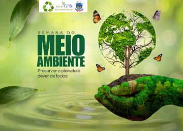 Banner com motivos referentes à sutentabilidade