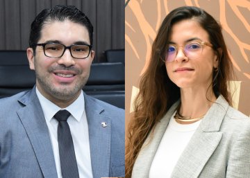 Foos dos juízes Diogo Mendonça e Juliana Accioly