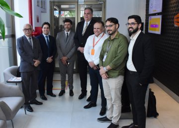 Foto da visita ao data center