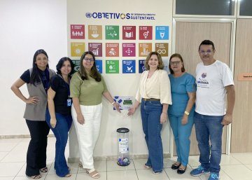 Instalação dos coletores na Escola Superior da Magistratura