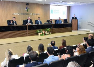 Foto da abertura da Jornada de Saúde