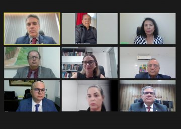 Printe da reunião virtual