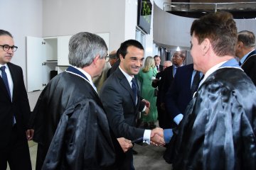 Foto do minsitro Rui Guerra com o desembargador Márcio Murilo