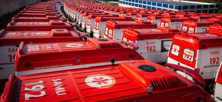 Ministério da Saúde renova frota do SAMU 192 e amplia transporte sanitário em todo o país