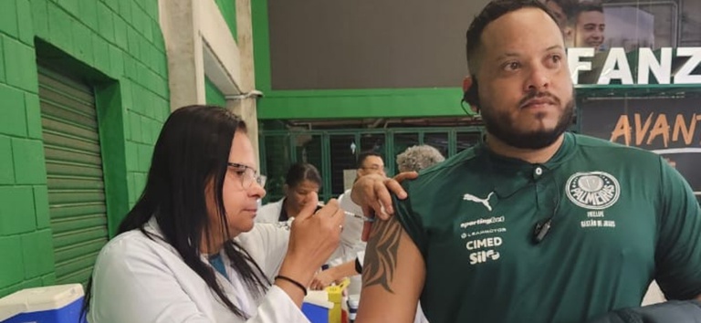 Palmeiras se une ao Ministério da Saúde em campanha de vacinação contra o sarampo às vésperas da Copa