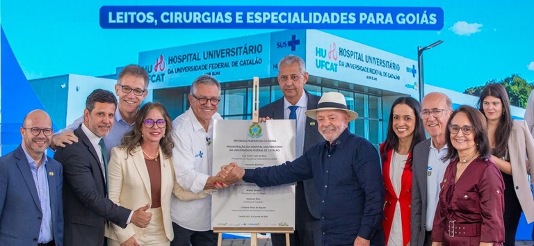 Em Goiás, Lula e Padilha inauguram Hospital Universitário de Catalão e visitam unidade referência em cirurgias robóticas em Rio Verde