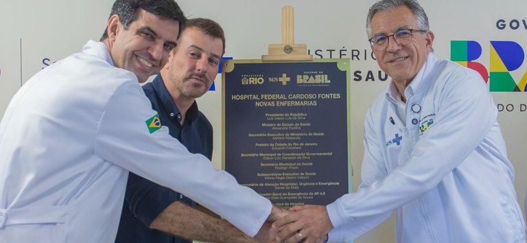 Ministro da Saúde inaugura nova enfermaria no Hospital Federal Cardoso Fontes (RJ) e amplia em 90 as internações mensais